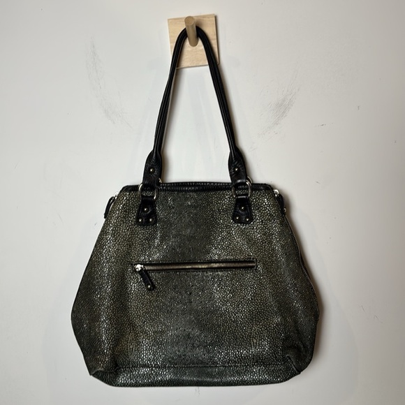 Vin Baker Women's Handbags Terra Italian Leather Speckled Green Shoulder Bag USA - Picture 8 of 16